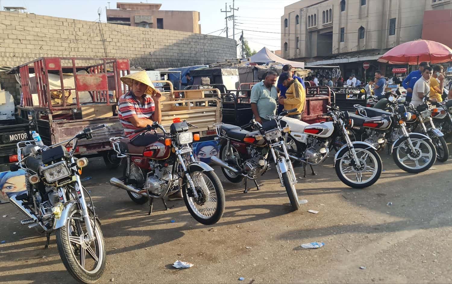 پۆلیسی هاتووچۆی هەولێر (ئەربیل) بازاڕەکانی کڕین و فرۆشتنی ماتۆڕسکیل ئاگادار دەکاتەوە