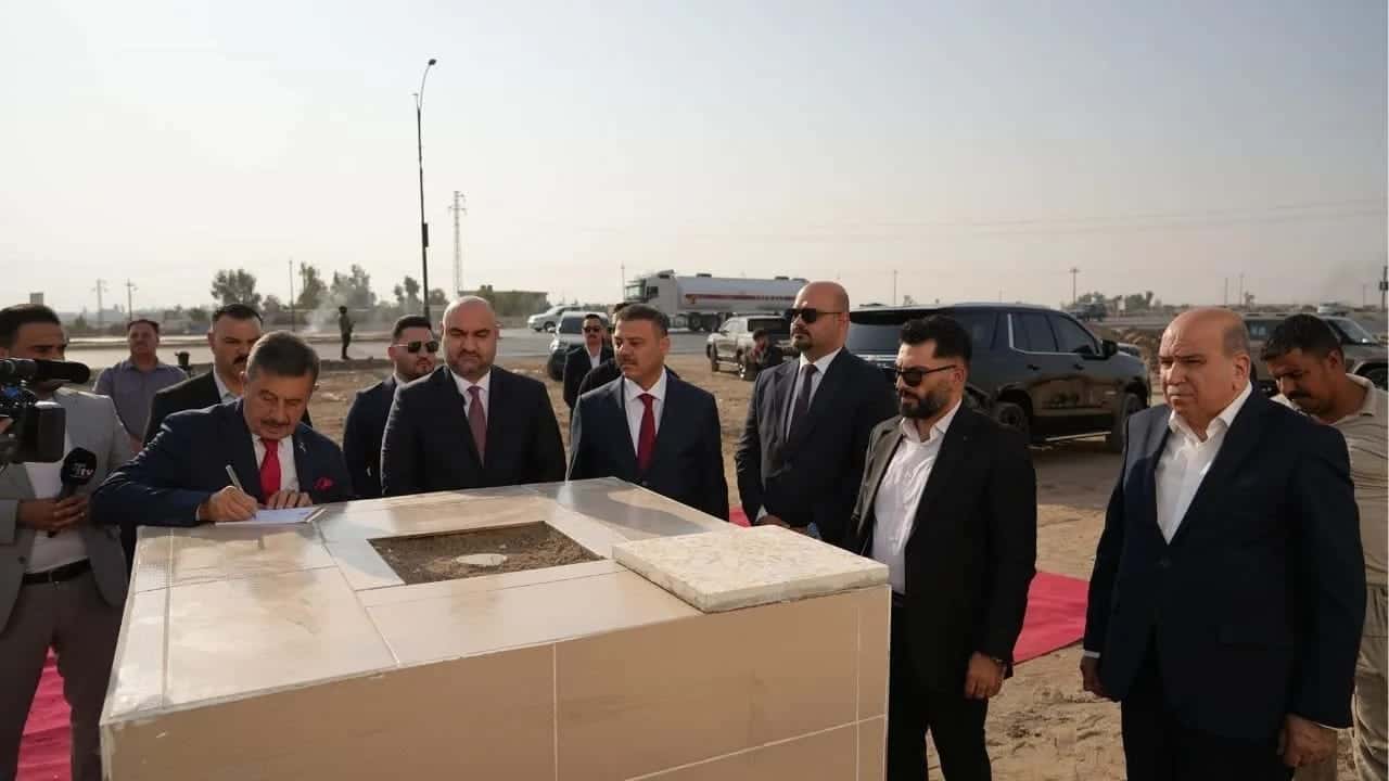 ڕێوڕەسمی دانانی بەردی بناغەی باڵەخانەی بەرەی تورکمانی لە کەرکووک بەڕێوەچوو