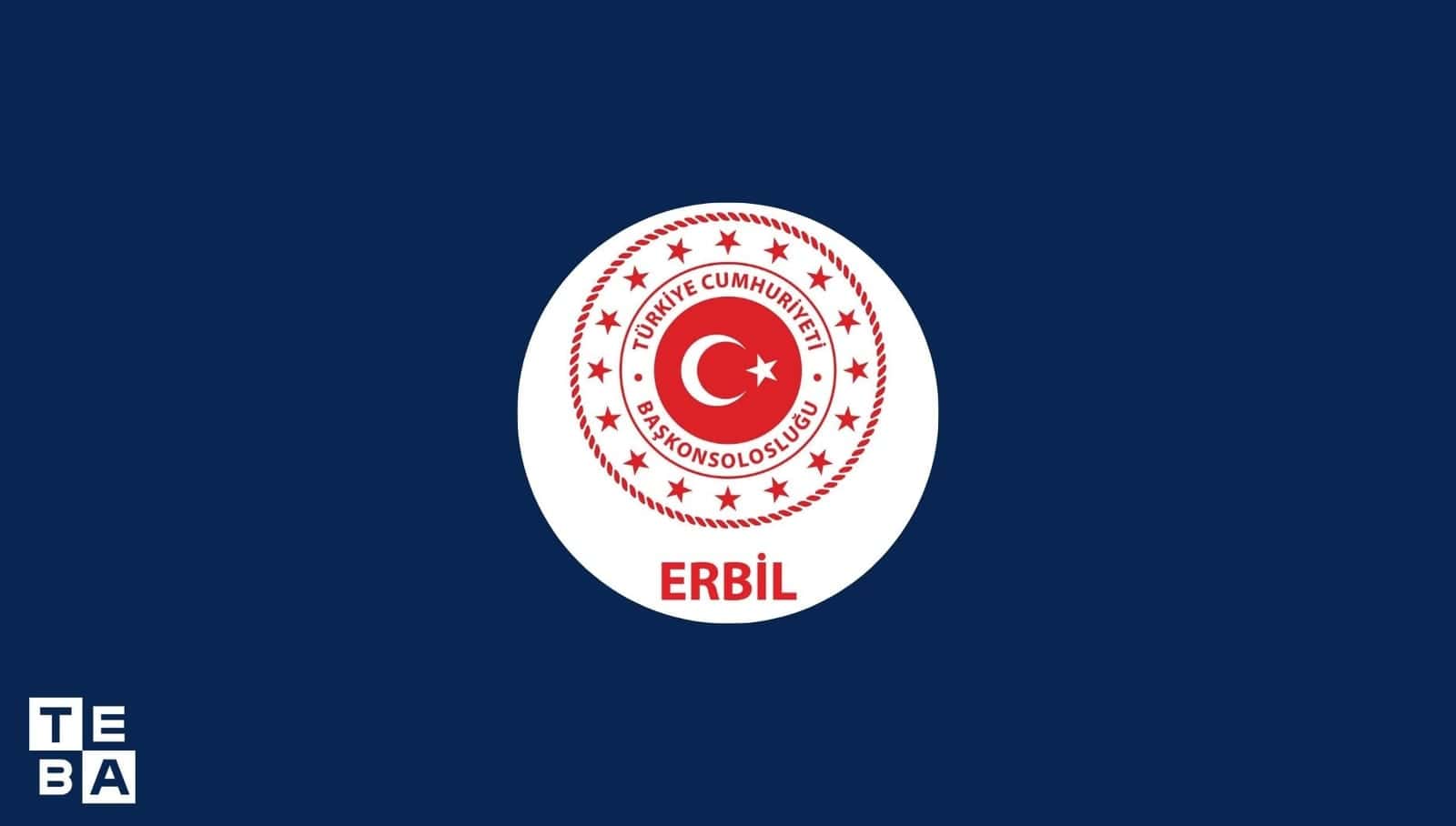 ئاگادارییەک لە کونسوڵخانەی تورکیا لە هەولێر (ئەربیل)