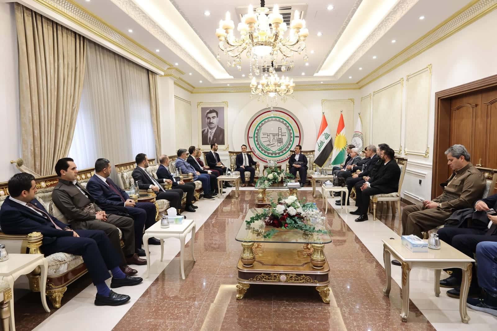 بازرگانی هەولێر (ئەربیل) و شاندێكی بازرگانی كۆمەڵەی پیاوانی كاری تورکی ئەمریكی کۆبوونەوە