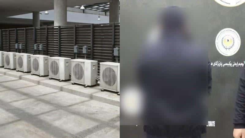Erbil Polisi: 20 split klima dış ünitesini çalan kişi yakalandı